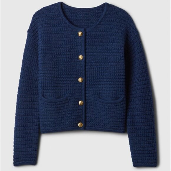 GAP Textured Sweater Jacket, size XXS - Picture 3 of 5